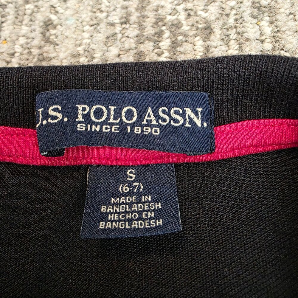 U.S. Polo Assn. Kids Navy Blue w/ Red Trim Polo